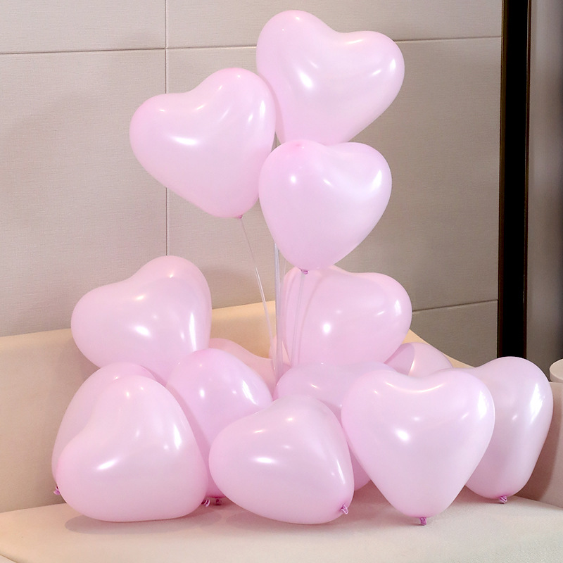 Celebridad en línea macarón globo gemas amor rojo en forma de corazón boda confesión de cumpleaños decoración de globo escenario de fiesta en el hogar