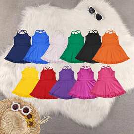 J 78550 Baby Girls' Blue Tank Dress 婴幼儿童装