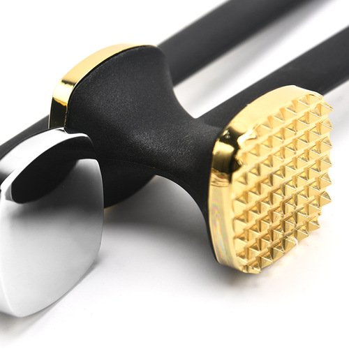 Manufacturer zinc alloy meat hammer, meat loosening hammer, pork chop and steak hammer, meat flossing tender meat mincing hammer kitchen tools
