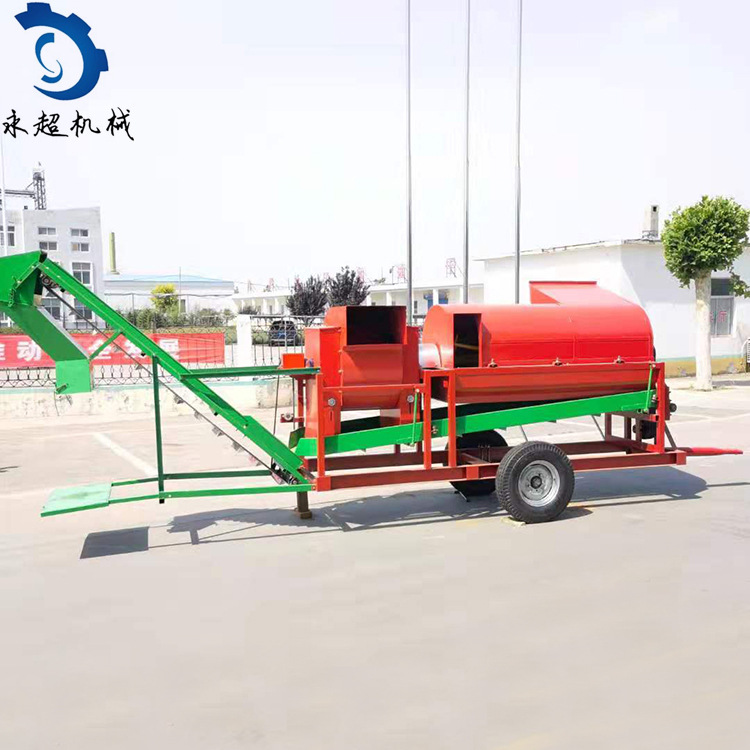 塞内加尔新型花生摘果机干湿两用花生脱果机农用花生秧果分离机