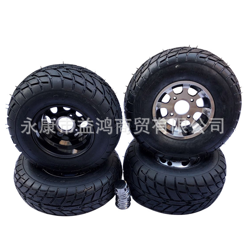 Go-Kart Accessories Go-Kart Atv 21X 7-12inch X10-10 Road Tire Aluminum Wheels Four Pieces