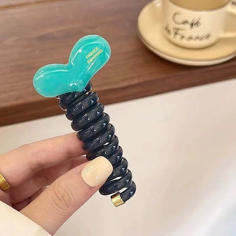 クロスボーダー編み込み電話コードヘアゴムパールストレート編み込みツール女性のハイポニーテールバブル編み込みヘアロープヘアアクセサリー|undefined