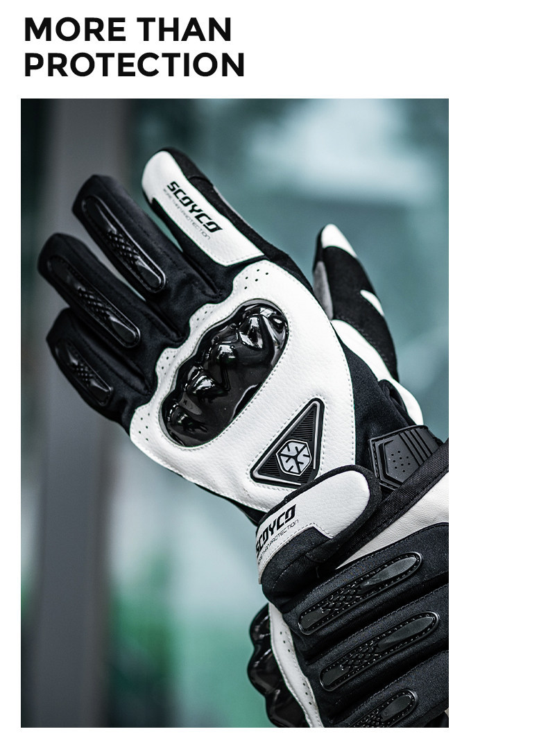 Saiyu Motorcycle Winter Riding Gloves for Men and Women, Waterproof, Windproof, Warm, Cold-Resistant, Touchscreen, Motorcycle Racing, Anti-Slip