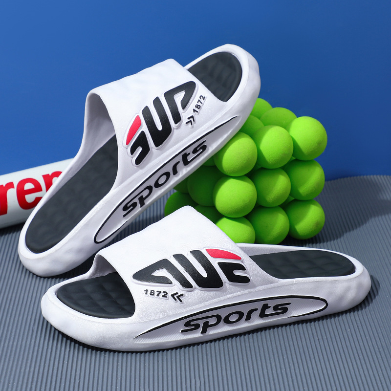 2024 New Summer Trendy Men's Outdoor Slippers Fashionable Home Indoor Non-Slip Couple Flip Flops Men 