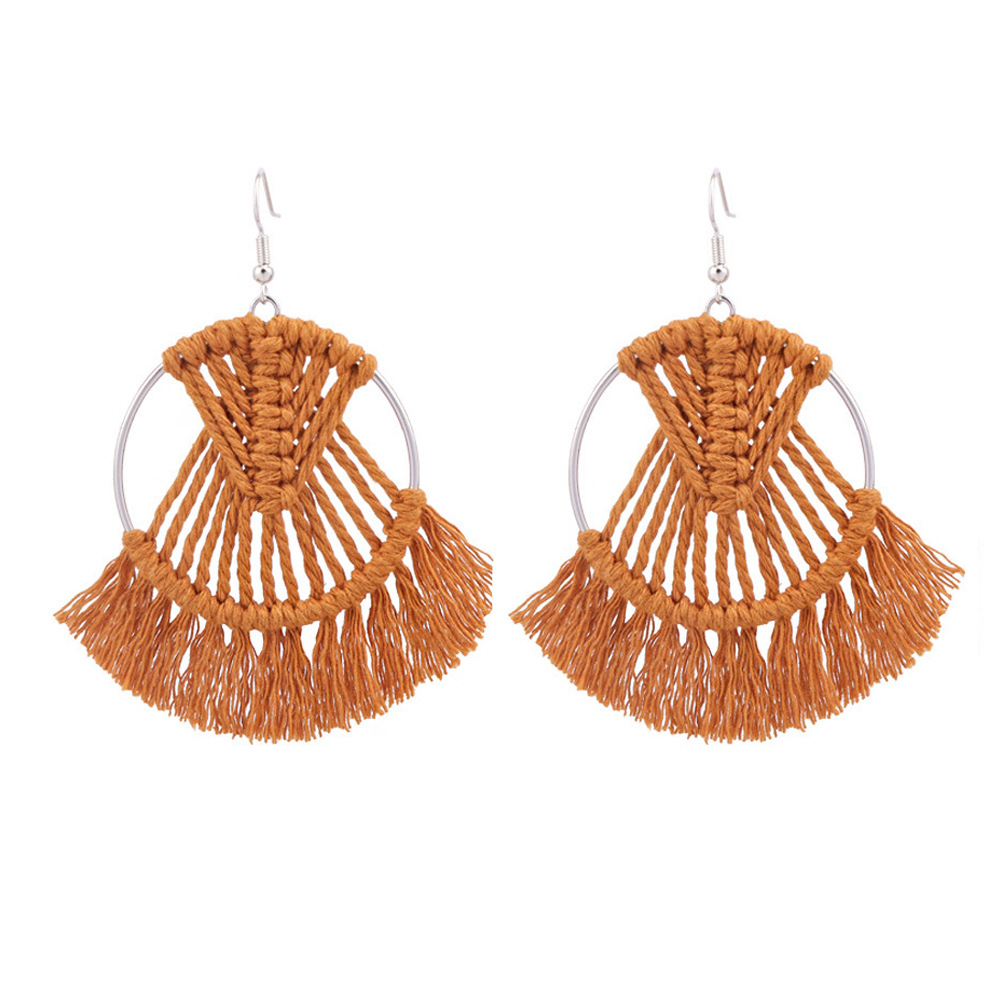 16g Weight Earrings Classification 1 Pair Quantity Casual, Daily Occasion Alloy Material Geometric Pattern Women's Gender Tassel Design Basic, Classic Style Style Wholesale Jewelry Basic Classic Style Geometric Alloy Tassel Earrings 6