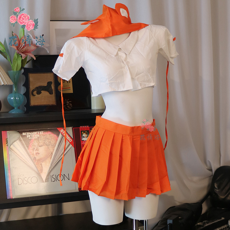 Floral Sea Sexy Lingerie Cute Pure Jk Student Uniform Role Play Playful Academy Style Outfit for Women A934