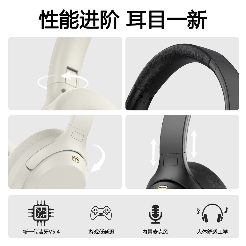 2025 新しいクロスボーダー ANC アクティブノイズリダクションヘッドマウント Bluetooth ヘッドセット高耐久性ワイヤレススポーツ携帯電話ヘッドセット|undefined