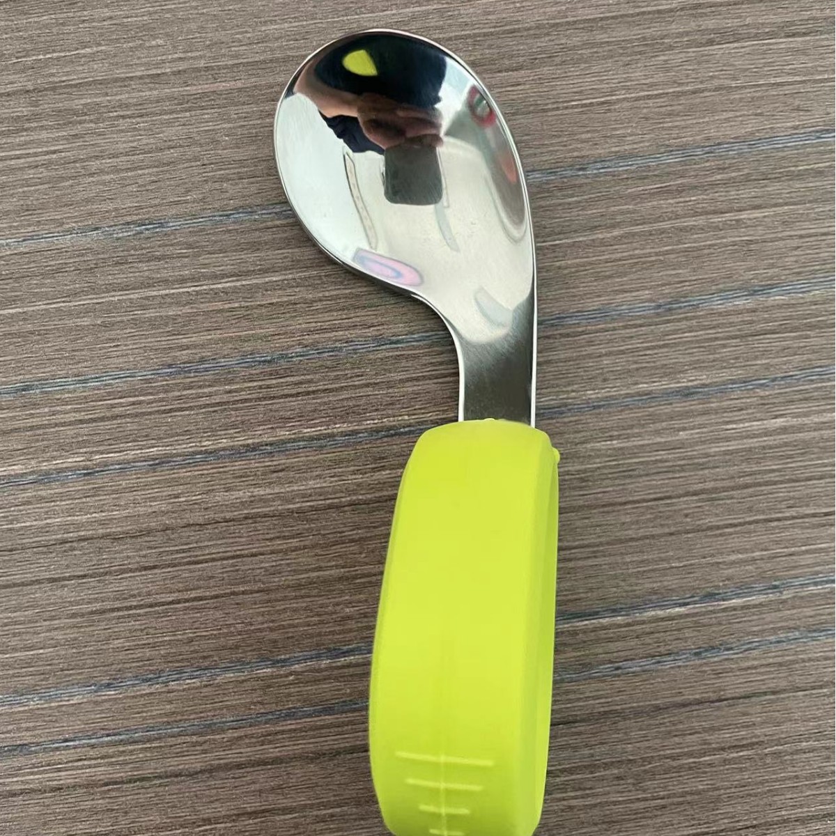 Heguo cuchara tenedor para niños 304 acero inoxidable 2 niños aprenden a comer mango corto codo tenedor cuchara juego de vajilla para niños