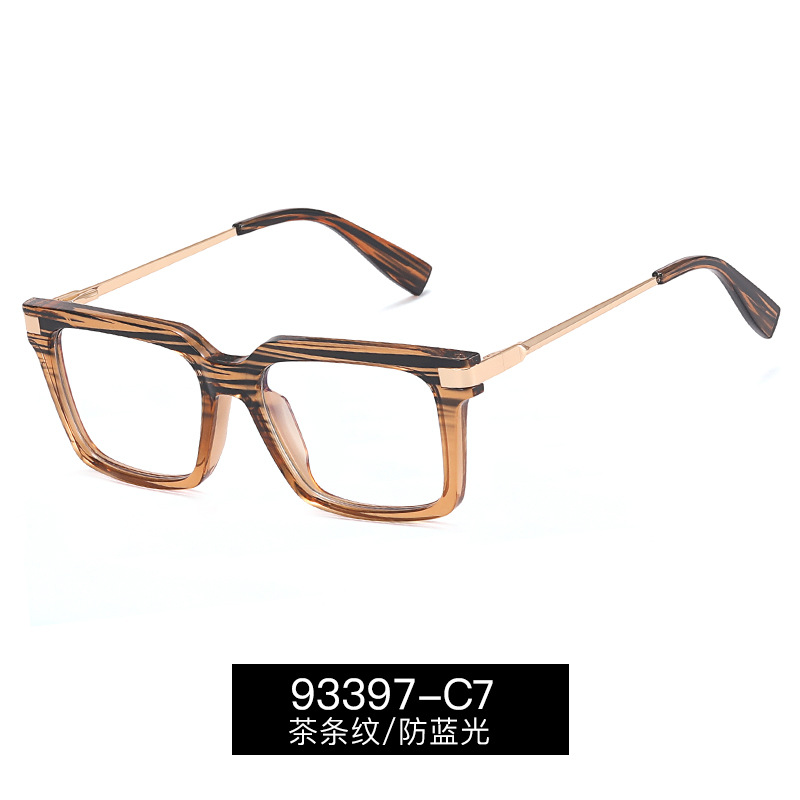 Montura Ultraligera de Gafas Retro Anti Luz Azul de TR90 y PC con Protección UV
