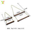 Simple wooden stick roll paper outdoor open camp napkin rack hanging tissue free punch -free paper towel rack