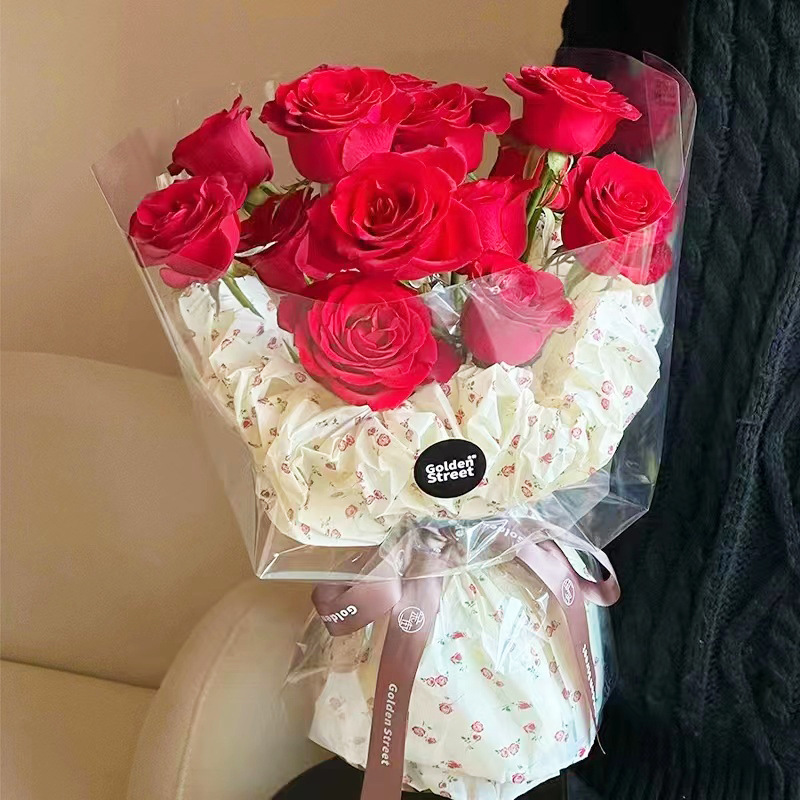 Huaxi 38g romántico rosa Sydney papel ramo de flores envoltura de flores artesanal material DIY embalaje de regalo