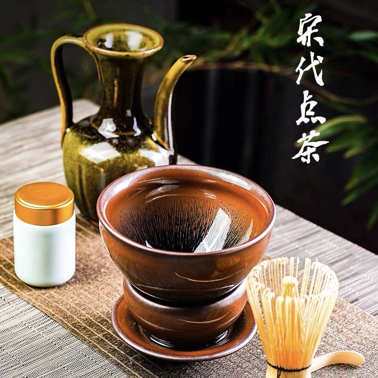 [Чашка чая] Золотой Кролик, Jianyang Jianzhan, 12,5 большой набор чайных приборов династии Сун