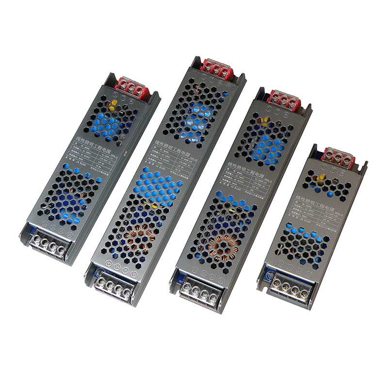 Super delgado 12v Black Kong 24v ingeniería de lámpara lineal led correa transformador de iluminación doméstica interruptor de alimentación