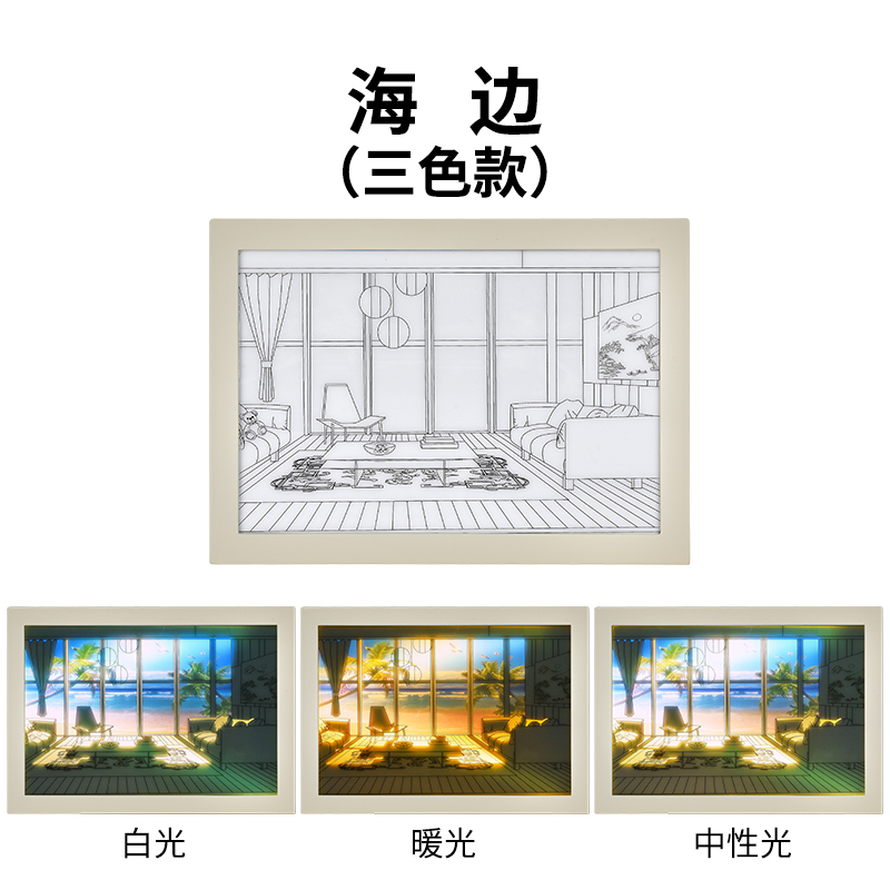 [Ventas directas de fábrica de suministro transfronterizo] LED, luz de noche de pintura, regalo de cumpleaños [con certificación CE, FCC]