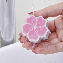 尼柯森日本樱花镜子擦浴室玻璃镜面清洁海绵擦水龙头除垢不留痕迹