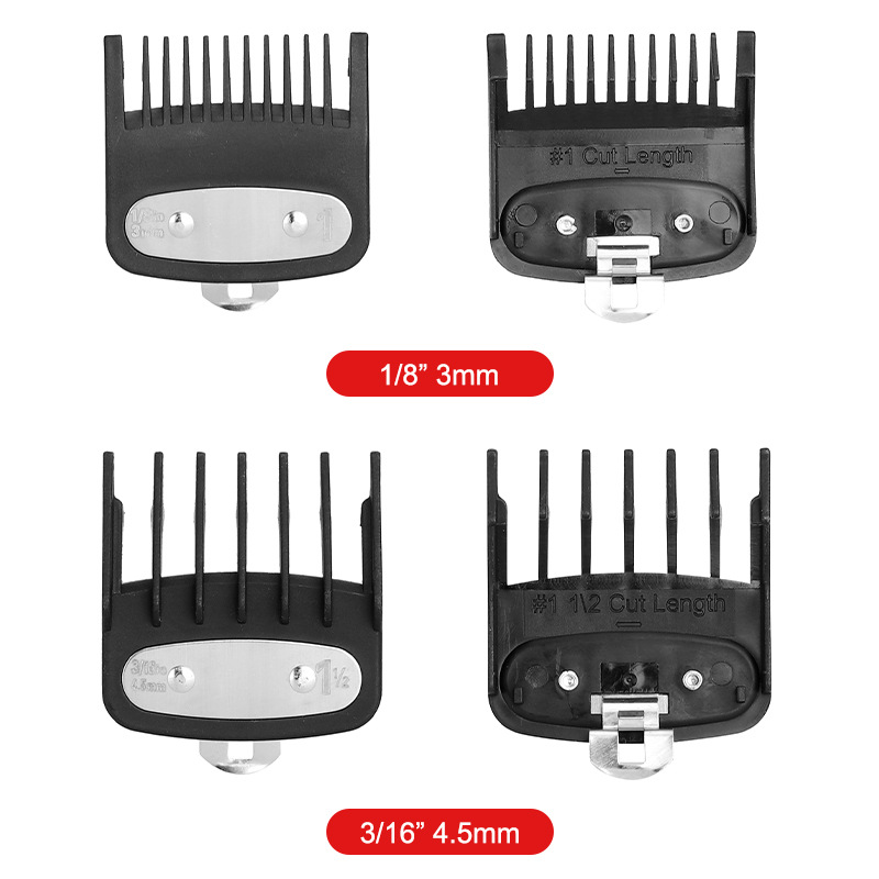 Transfronterizo nuevos accesorios de Clipper eléctrico con hebilla de hierro límite peine 2 traje de posicionamiento peine herramienta de corte de pelo de 3 piezas pinza