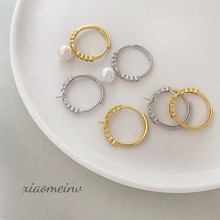 铜镀14k保色戒指戒托珍珠巴洛克托活口可调节diy手工手作饰品配件