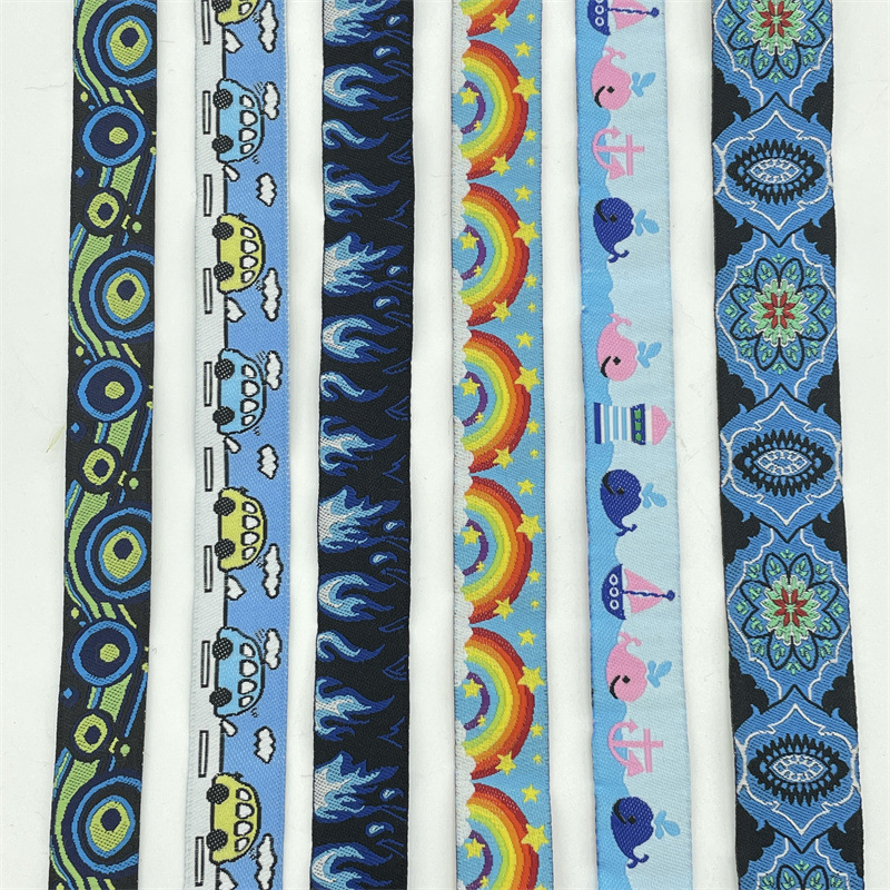 1.5-2.1cm电脑刺绣花边带子手工DIY发饰服装娃娃装饰辅料卡通织带