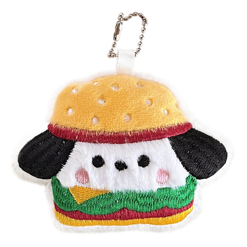 Tengyi original lindo cachorro de peluche dibujos animados muñeca colgante chica corazón bolso llavero joyería decorativa al por mayor