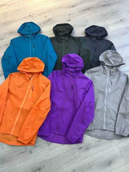 Ba # Affordable Alternative to Men's and Women's Classic Solid Color Quick-Dry Sun-Protective Breathable Hooded Zip-Up Windbreaker.