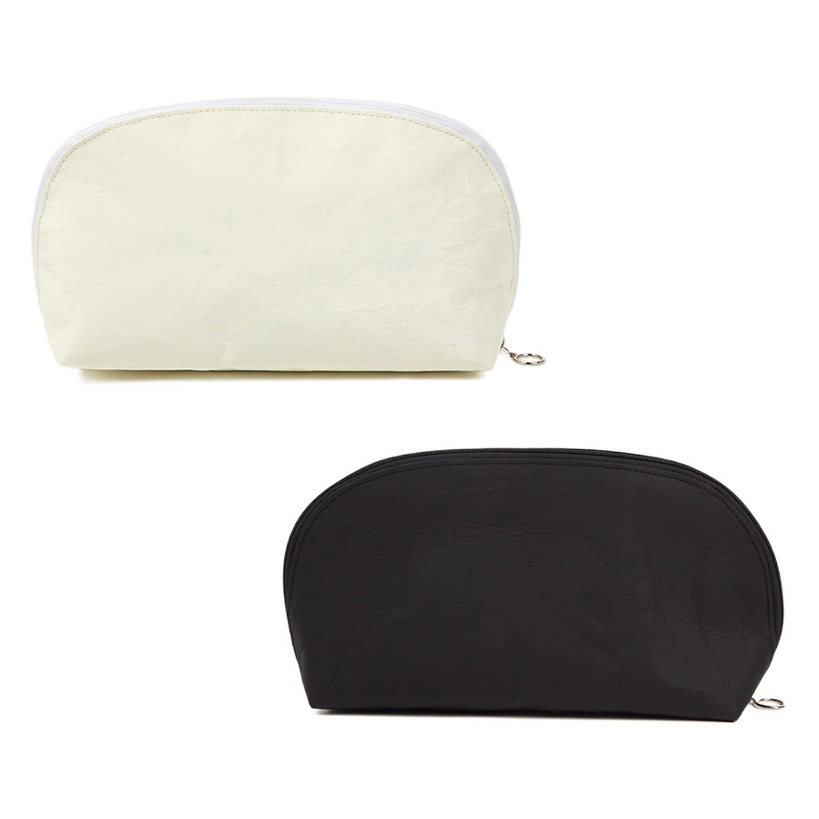 Estilo japonés simple DuPont bolsa de cosméticos de papel bolsa de viaje portátil impermeable bolsa de almacenamiento con logotipo impreso