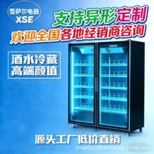 网红酒水柜商用保鲜柜饮料冷藏展示柜单双三门立式风冷展示柜