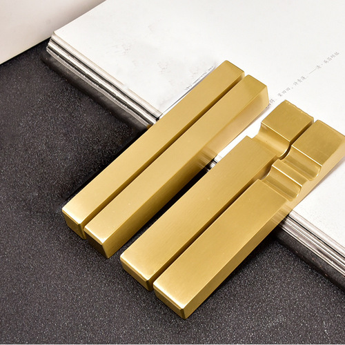 Tongshantang Brass Paperweight Pen Holder Brush Holder Creative Press Paper Weight Ruler Calligraphy Pen Holder Wholesale Four Treasures of the Study Ornaments
