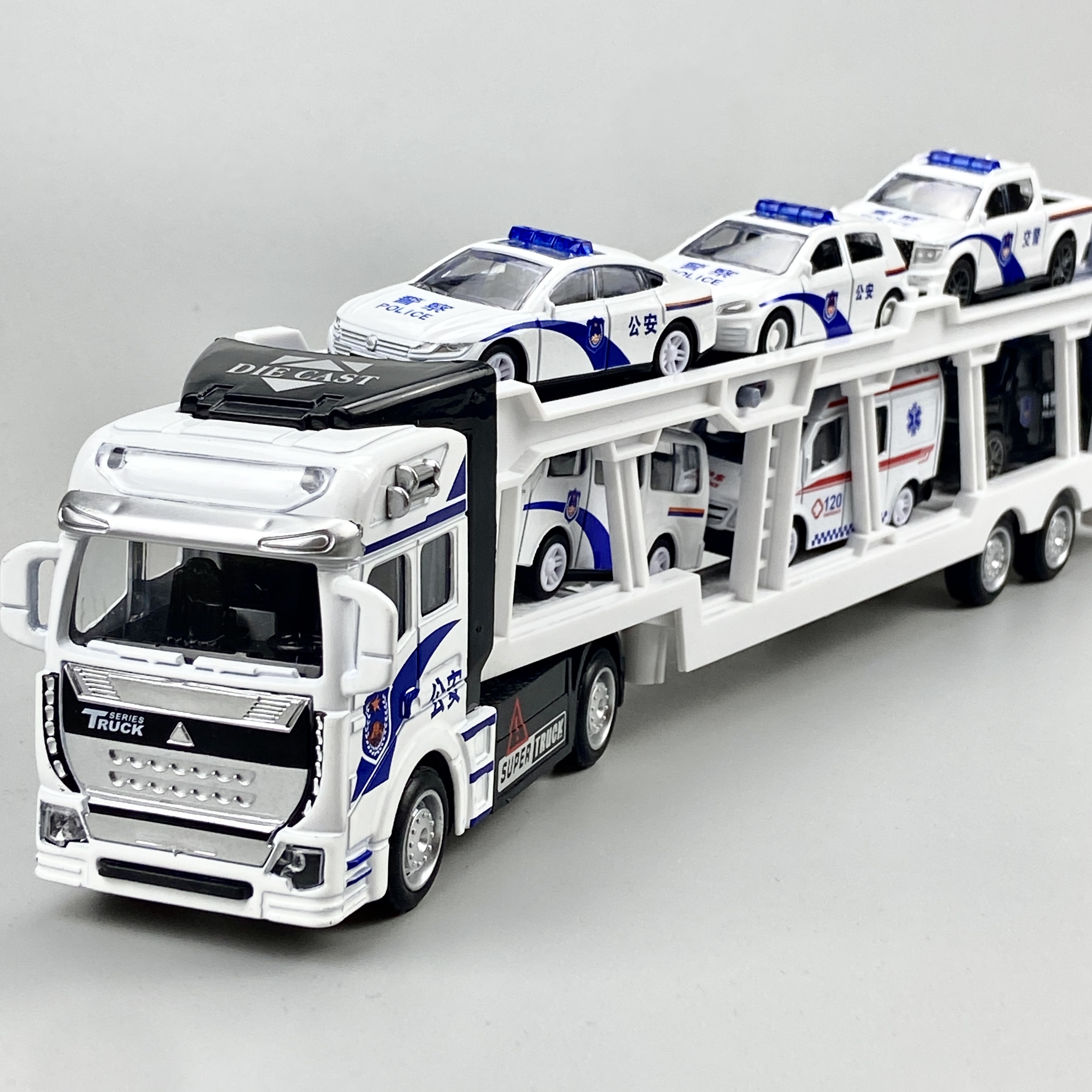 Children's double-layer trailer