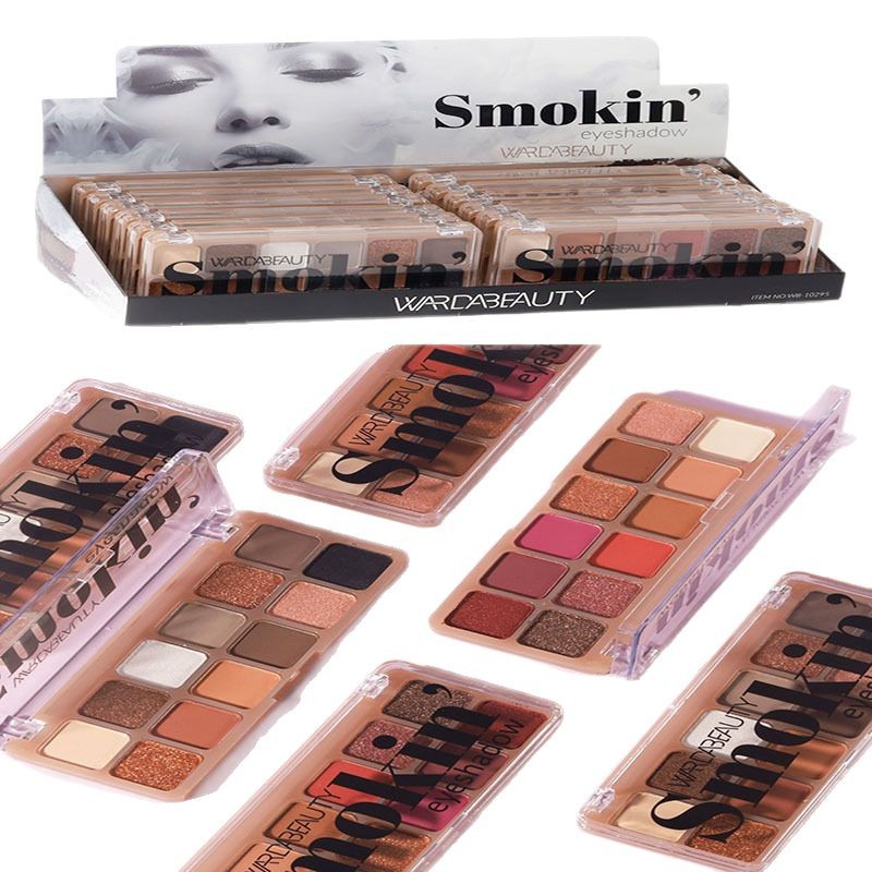 Nuevo comercio exterior transfronterizo perlado mate crema marrón color tierra paleta de sombras de ojos maquillaje spot al por mayor EYESHADOW