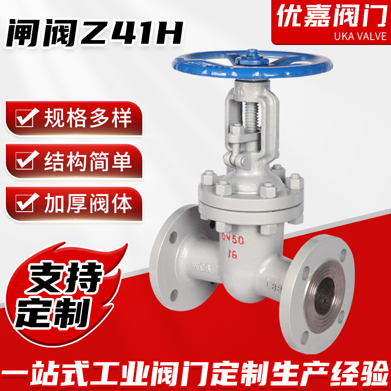 源头厂家直供大体型闸阀 工业钢制启闭闸门精铸重体z41h-16c闸阀