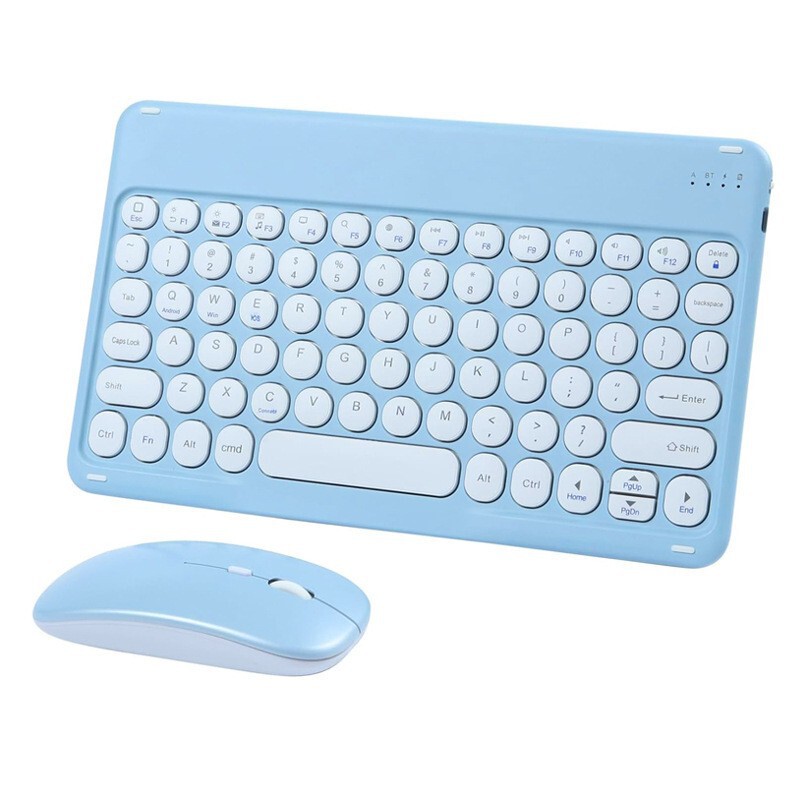 Wireless Bluetooth Keyboard Suitable for Huawei Matepad Apple iPad Xiaomi 5 Mouse Round Cap Keyboard Portable Set Wireless Bluetooth Keyboard Suitable for Huawei Matepad Apple iPad Xiaomi 5 Mouse Round Cap Keyboard Portable Set