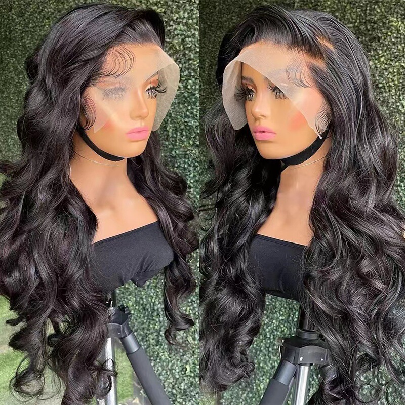 front lace wig 13x4lace frontal wigs human hair wig ladies long hair full head cover