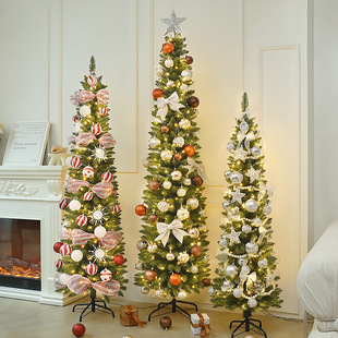 christmas tree new Christmas tree luminous pencil tree package folding artificial simulation Christmas tree
