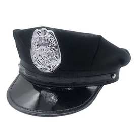 情趣成人警察帽八角平顶帽角色扮演趣味道具美国警察帽制服配饰女