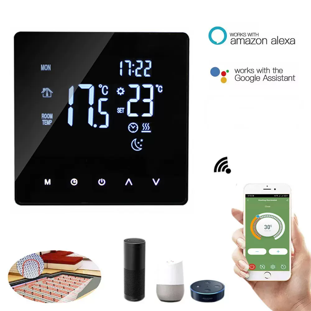 涂鸦WiFi智能温控器水电地暖ME81H 壁挂炉LCD温控面板手机APP编程