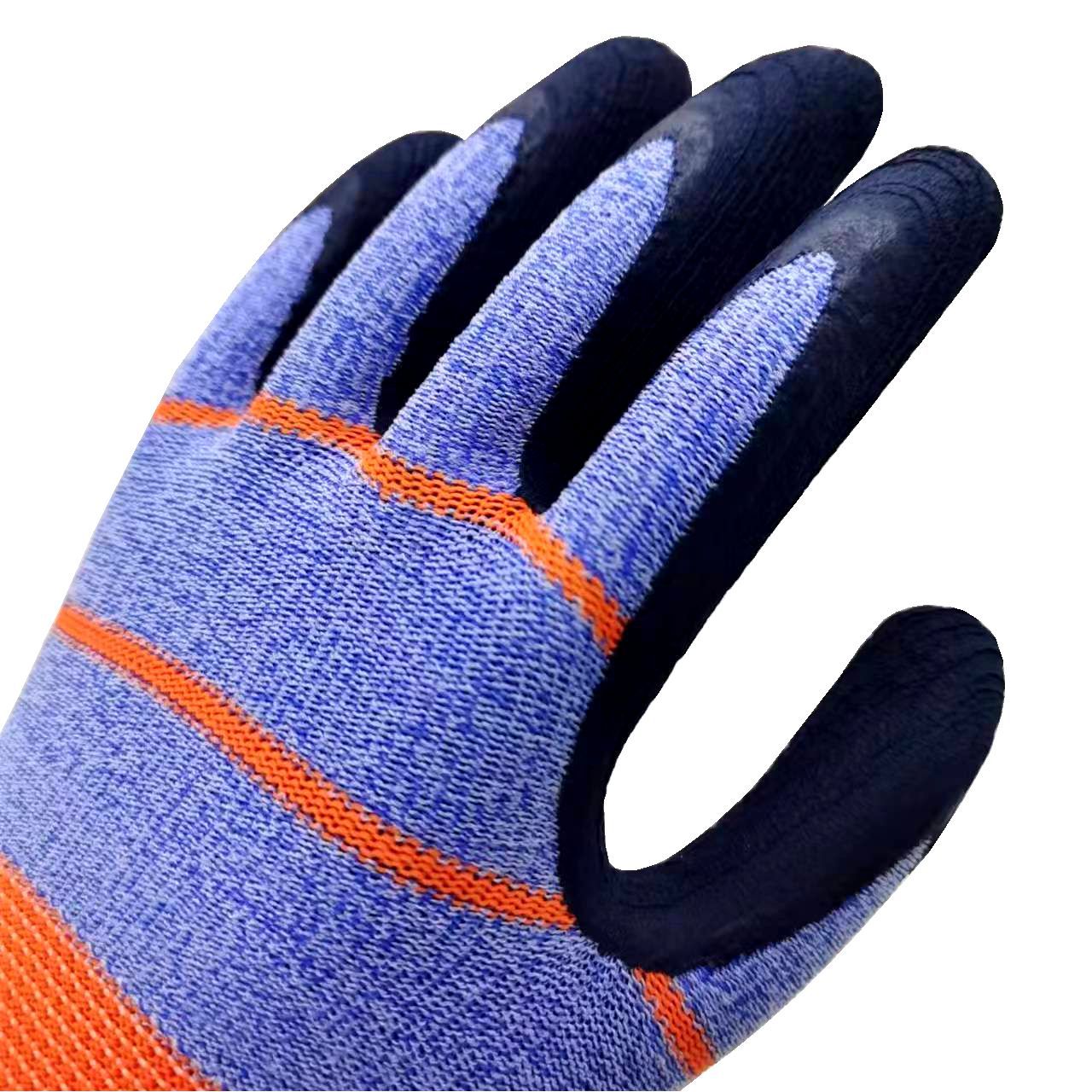 Gran por mayor guantes de espuma de goma elásticos, guantes de protección laboral elásticos y transpirables para el sitio de construcción.