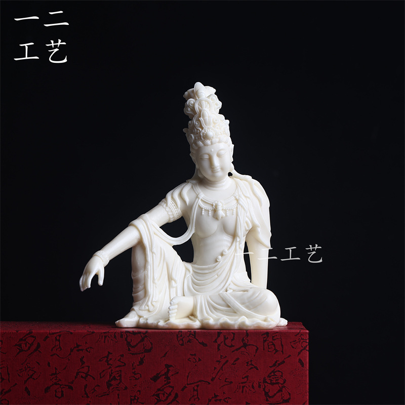象牙果天女散花美女摆件家居饰品摆件办公玄关博古架工艺品雕像送