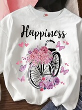 I 39624 Loose letter print T-shirt ������ĸӡ��T��