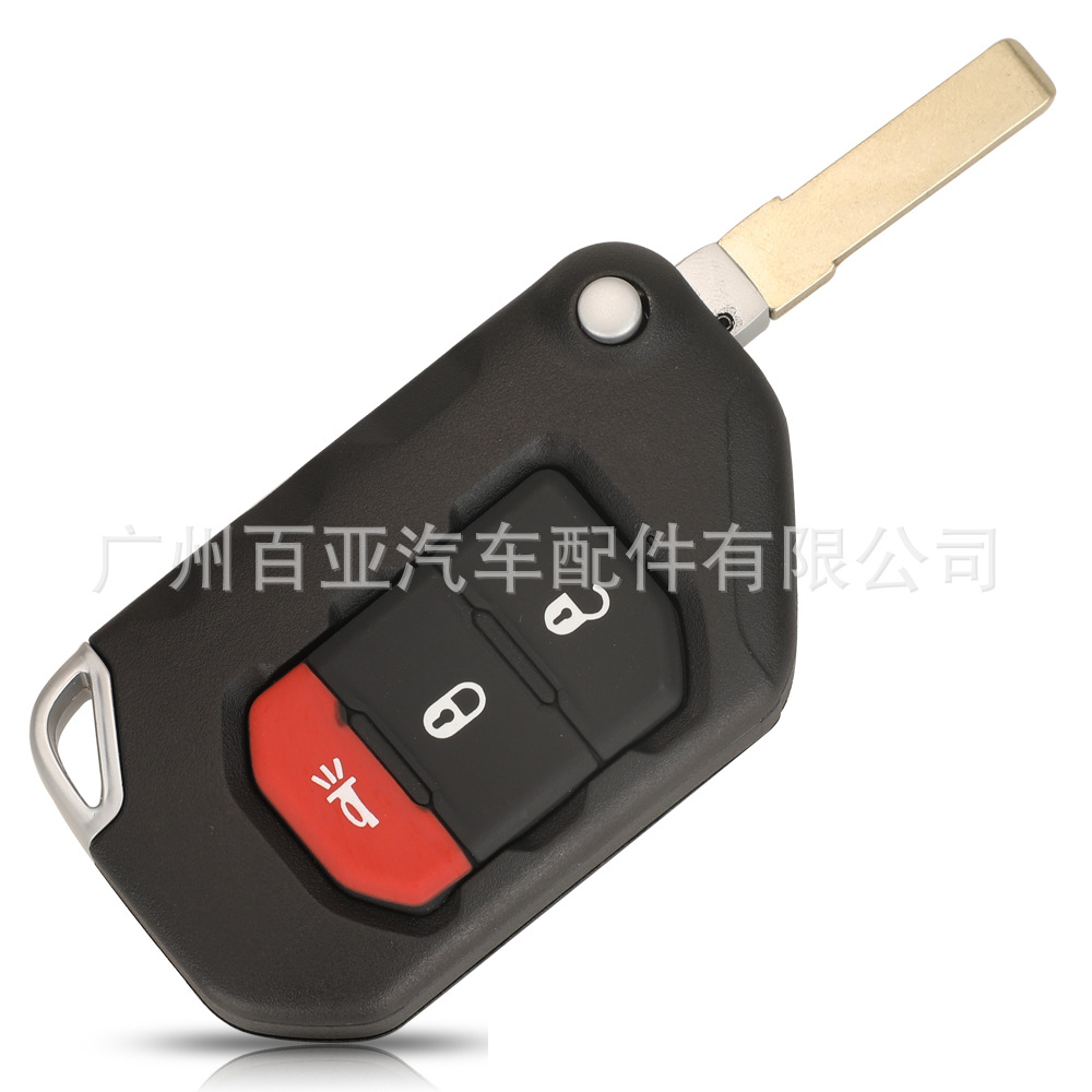 For Jeep 2 Keys 3 Keys 4 Keys Wrangler Folding Remote Control Car Key Shell Replacement Shell