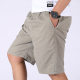 Selection of 100 Cotton Shorts Men's 2024 Main Push Cotton Casual Pants Middle-aged Loose Dad Pants Men
