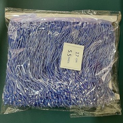 Handmade beaded 17cm crystal bead tube tassel woven ribbon edge Xiaohuo wedding bead accessories tassel edge