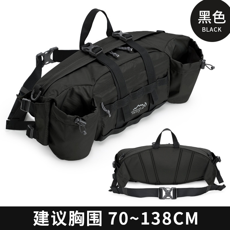 INOXTO イーグル柄 アウトドア ウエストバッグ 通気性 多層式 登山用 水筒 フィットネス 旅行 タクティカルバッグ アウトドア スポーツバッグ|undefined