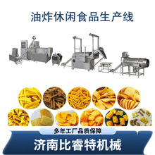 看厂专车接送油炸膨化食品锅巴沙拉条生产线加工设备大产能膨化机