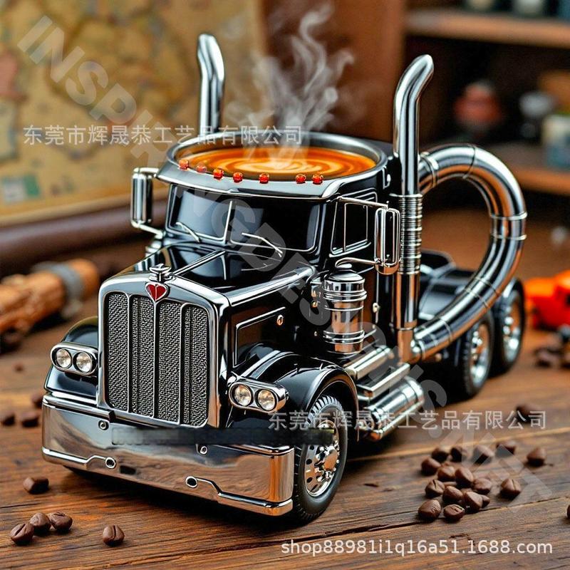 国境を越えたアマゾンの爆発物Semi-Truck Coffee Mugsセミトレーラーコーヒーカップ|undefined