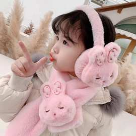 儿童保暖耳罩女童可爱毛绒冬季防寒防冻耳套兔子耳暖加厚护耳耳包