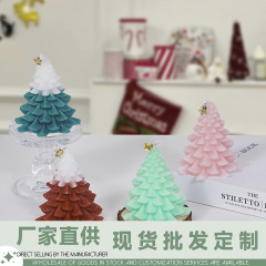 クリスマスキャンドル雰囲気お土産手作りロマンチックなクリスマスプレゼント国境を越えたクリスマススタイルの装飾品