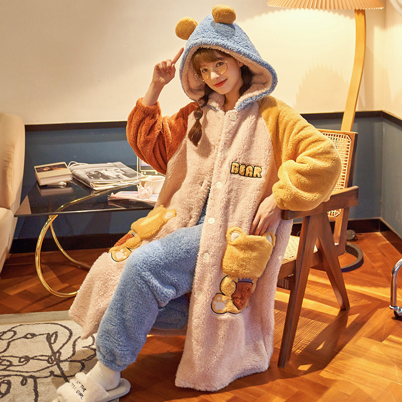 88221#ロングウールのガウンカバー