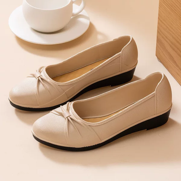 Anti-Slip, Wear-Resistant Work Shoes, Soft-Soled, Shallow-Mouthed, Non-Slip Plastic Single Shoes, Waterproof, New Style, Comfortable Shoes for Mothers and Women