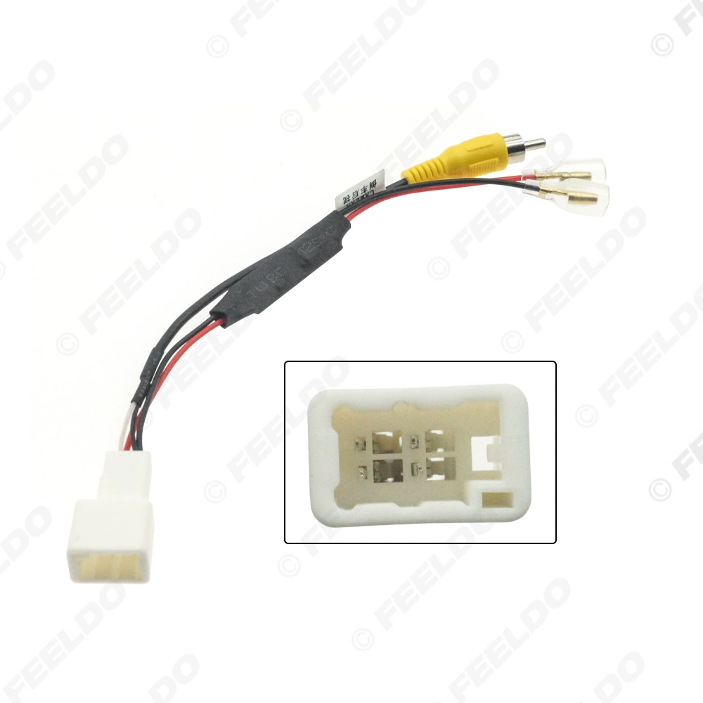 Подходит для Toyota 4Pin реверсивной линии заднего вида, автомобильной реверсивной линии преобразования, автомобильной линии адаптера заднего вида с понижающим понижением