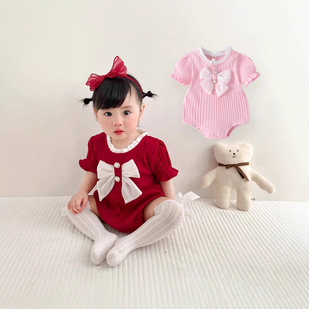 Baby jumpsuit cross-border bag fart princess baby class a children's clothing wholesale 100-day banquet week clothes female treasure summer